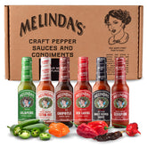 Melinda's front packaging showing six-bottle gift set and variety