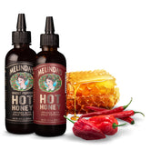 Melinda’s front packaging two-bottle pack showing variety and convenience