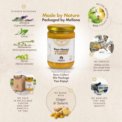 Mellona label close-up showing ingredients and clean unfiltered benefit