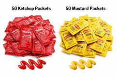 Mellow Mart ketchup packet close-up highlighting rich tomato flavor