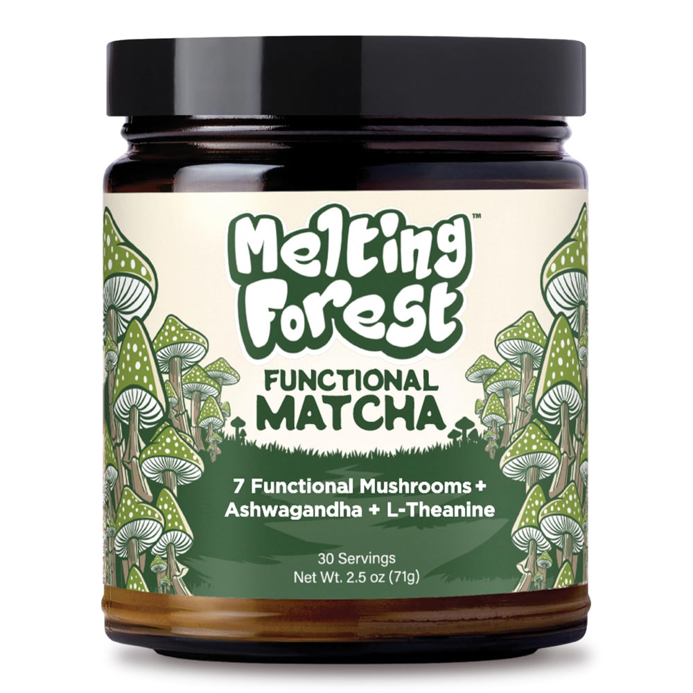 Melting Forest front packaging showing product and 30 servings benefit