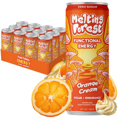 Melting Forest front packaging showing orange cream flavor and refreshing appeal