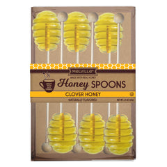 Melville Candy front of box showing six honey spoons and elegant packaging for gifting