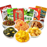 mentangzhao front packaging showing six pickle packs, convenient storage benefit