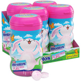 MENTOS bottle front view with spring graphics highlighting portability