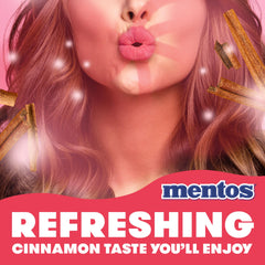 MENTOS cinnamon close-up of chewy texture highlighting satisfying chew