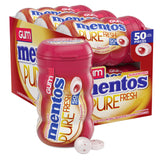 MENTOS cinnamon front bottle showing resealable cap and brand freshness