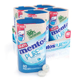 Mentos bottle front view showing Fresh Mint label and resealable lid for portability