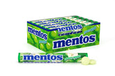 MENTOS front packaging showing green apple rolls and freshness benefit