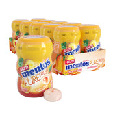 Mentos tropical front pack showing bottle design and bright branding benefit freshness
