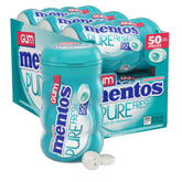 MENTOS front bottle showing wintergreen gum and resealable cap for pocket convenience