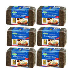 Mestemacher front packaging showing whole rye pumpernickel and shelf life benefit