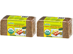 Mestemacher loaf front packaging showing brand and organic label, convenient pantry staple
