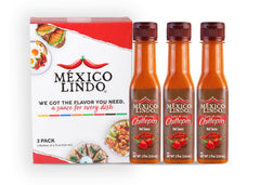 Mexico Lindo front packaging showing three 5 fl oz bottles and brand logo, clear value