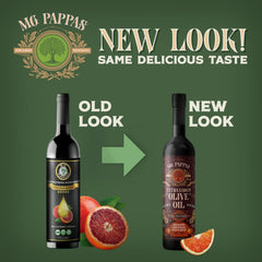 M.G. PAPPAS label close-up displaying polyphenol certification and transparency