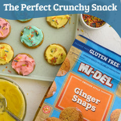 Mi-Del cookie in hand showing size and portable snack benefit