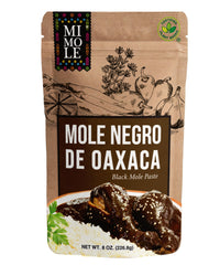 Mi Mole jar front label showing authentic Oaxacan branding and clear instructions