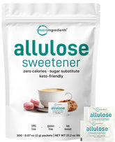 Micro Ingredients front box view showing 300 packets and clean labeling benefit