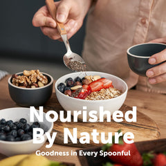 Micro Ingredients chia pudding in glass jar demonstrating gel texture and ready-to-eat snack