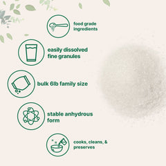 Micro Ingredients citric acid dissolving in water highlighting fast solubility benefit