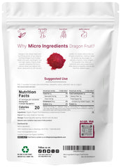Micro Ingredients close-up of powder texture showing fine freeze-dried pitaya for easy mixing