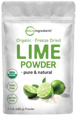 Micro Ingredients pouch front view showing product and serving info, bright citrus benefit