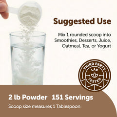 Micro Ingredients powder dissolving into coffee delivering creamy texture without refrigeration