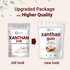 Micro Ingredients measured teaspoon of xanthan gum demonstrating easy dosing and control