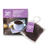 Mighty Leaf front box showing 100-count and bold breakfast branding, convenient supply