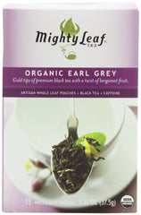 Mighty Leaf front box showing 45-count packaging and premium design benefit