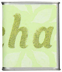 Mighty Leaf open tin with finely ground mint matcha powder for fresh preparation