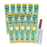 Mighty Spark front packaging showing 12-count honey and jalapeño sticks benefit convenience