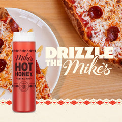 Mike's Hot Honey nozzle detail enabling controlled drizzling for precise use