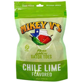 Mikey V's front packaging showing 3.9 oz bag and bold branding, highlights bold flavor