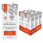 Milkadamia front packaging showing unsweetened barista carton and benefits