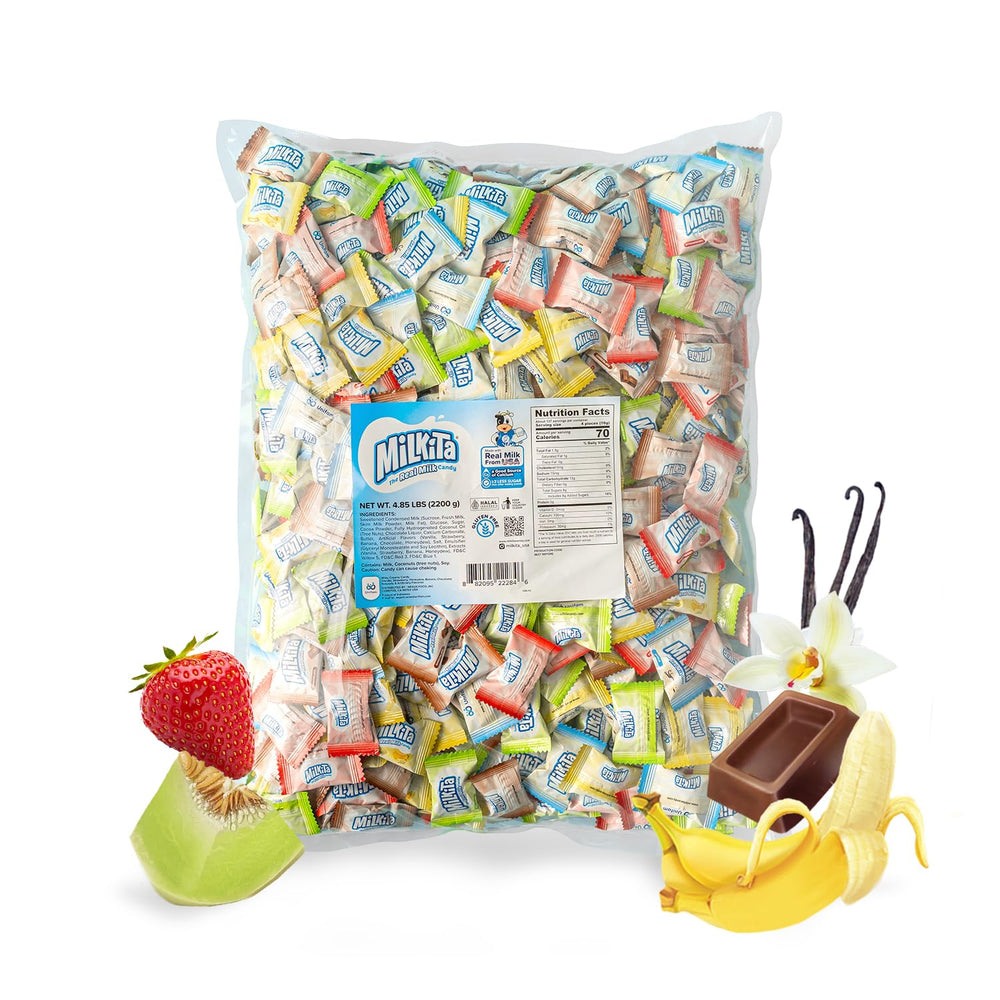 Milkita front of bag showing brand and 550-count for easy bulk serving