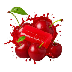 MIMA MIMA single wrapped cherry candy in hand demonstrating portioning
