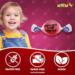MIMA MIMA individually wrapped candy piece demonstrating hygienic, portable convenience