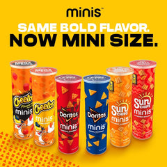 Minis brand canisters arranged on a picnic blanket showcasing convenient sharing