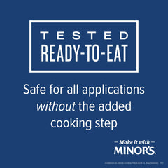 Minor's zesty orange glazing chicken with glossy finish, improves presentation and flavor
