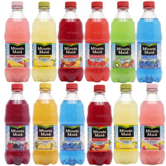Minute Maid front row bottles showing eight-flavor variety and easy grab-and-go