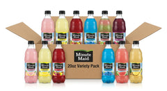 Minute Maid label closeup on Kiwi Strawberry highlighting recognizable branding and flavor