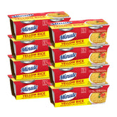 Minute front packaging showing 8-count yellow rice cups and quick-serve convenience