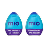 MiO bottle front packaging showing berry pomegranate flavor and portability benefit