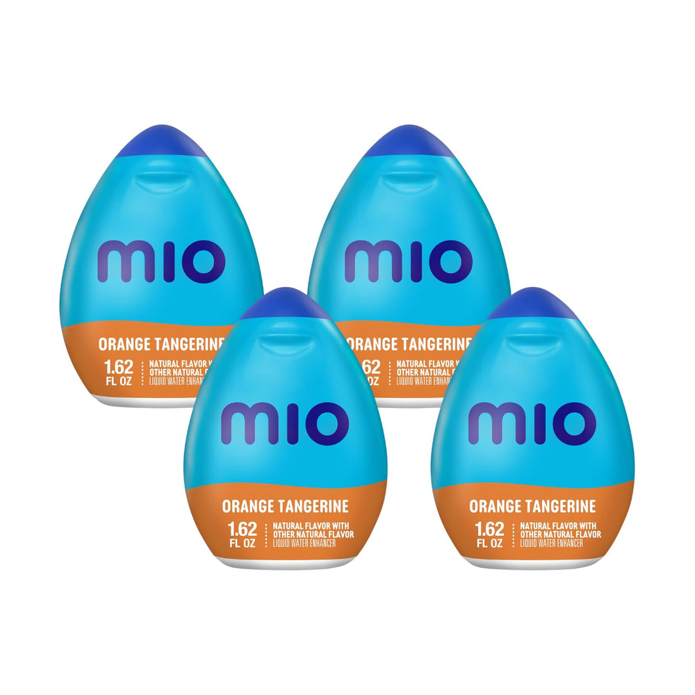 Mio front packaging showing orange tangerine bottles for quick flavor