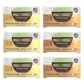 Miracle Noodle front packaging showing six individual bags and variety