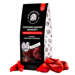 MISS FORTUNES front-of-bag shows bold red design and playful branding for gifting