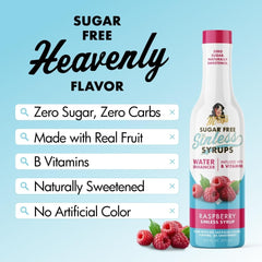 Miss Mary's Raspberry Sinless pouring into glass for quick flavored water benefit