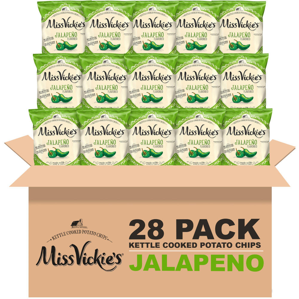Miss Vickie's front packaging jalapeno showing logo and flavor for easy identification