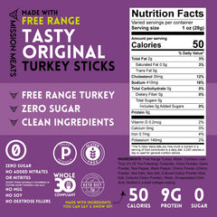 Mission Meats turkey stick in hand for portable protein convenience